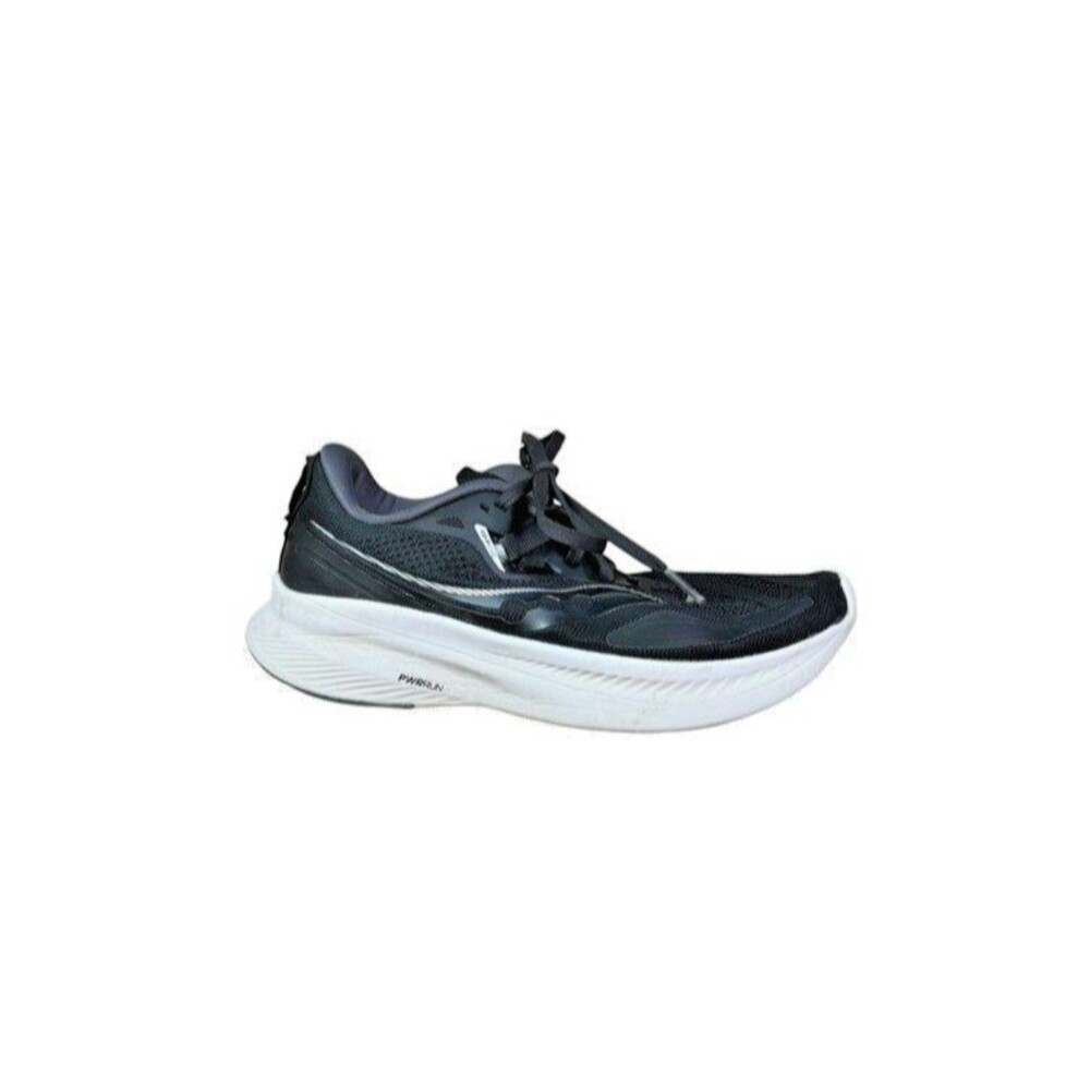 Saucony Women's Sz 6.5 Guide 15 PWRrun Running Shoe #S10684-05 Black/White/Gray